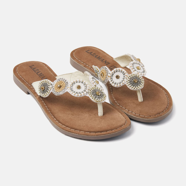 Lazamani 75.451 teenslippers dames 75.451 Off White large