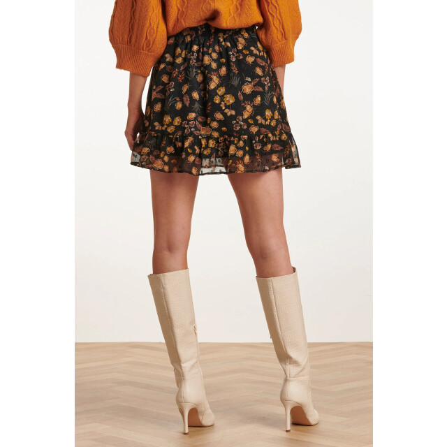 Smashed Lemon 23709-999-240 rok met bloemenprint in bruin-mosterd 23709-999-240 large