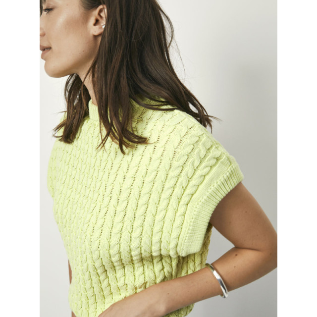 Dante 6 D6 cobra cable knit top D6 Cobra Cable Knit Top/225 Bitter Lime large