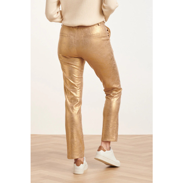 Smashed Lemon 24734 goud suedine broek 24734-025-XXL large