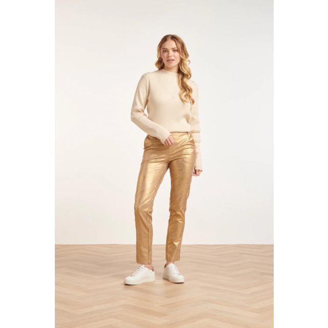 Smashed Lemon 24734 goud suedine broek 24734-025-XXL large