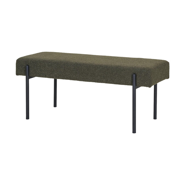 Artichok Marianna bouclé bankje donker 100 x 42,5 cm 2959392 large