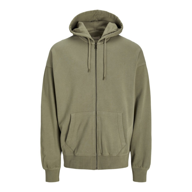 Jack & Jones Jjecharge faded sweat zip hood noos olijf 5239.22.0026 large