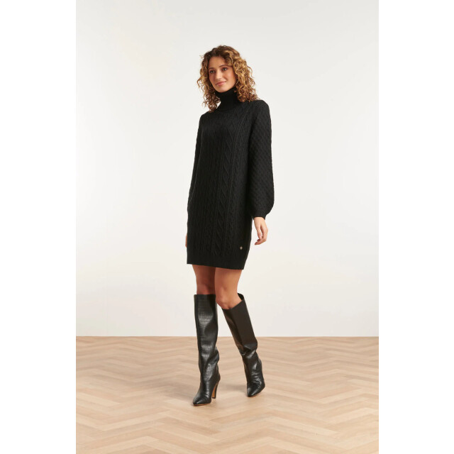 Smashed Lemon 23603 oversized coltrui jurk met pofmouwenkrachtig | 23603-999-XXL large
