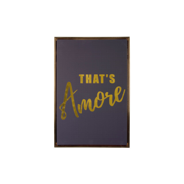 Present Time wall art that's amore medium black & gold 2947322 large