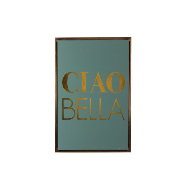 Present Time wall art ciao bella medium jungle green & gold 2947325 large