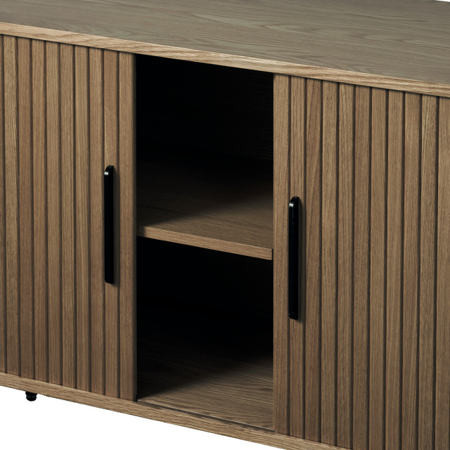 Olivine Lenn houten dressoir gerookt eiken 180 x 45 cm 2939731 large