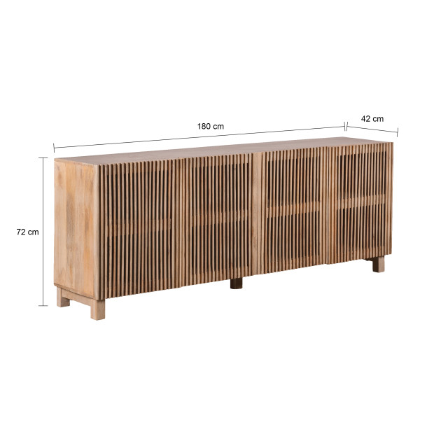 Lewis & Loft Dressoir lucille fsc® mangohout naturel 2959611 large