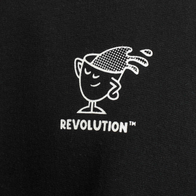 Revolution Printed crewneck black 2780-WAK-BLACK large