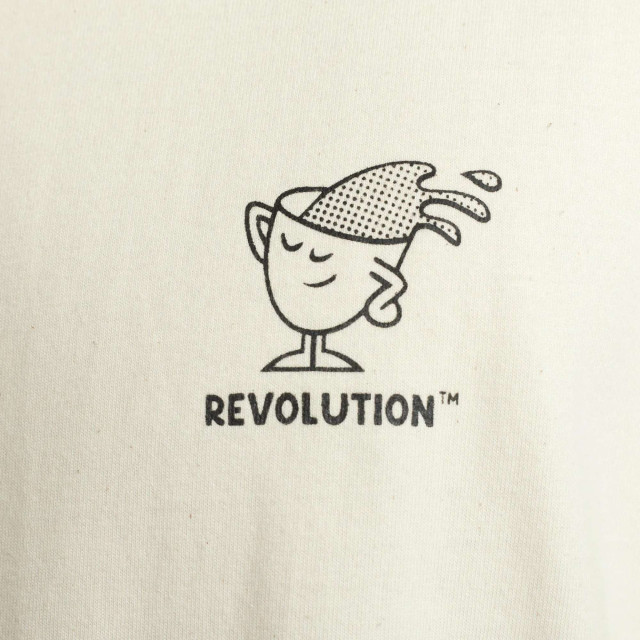 Revolution Printed t-shirt offwhite 1375-WAK-OFFWHITE large