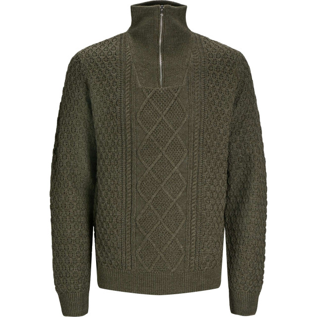 Jack & Jones Jprblunorth knit high neck sn olive night/melange 12261780-176065001 large