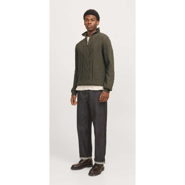 Jack & Jones Jprblunorth knit high neck sn olive night/melange 12261780-176065001 large