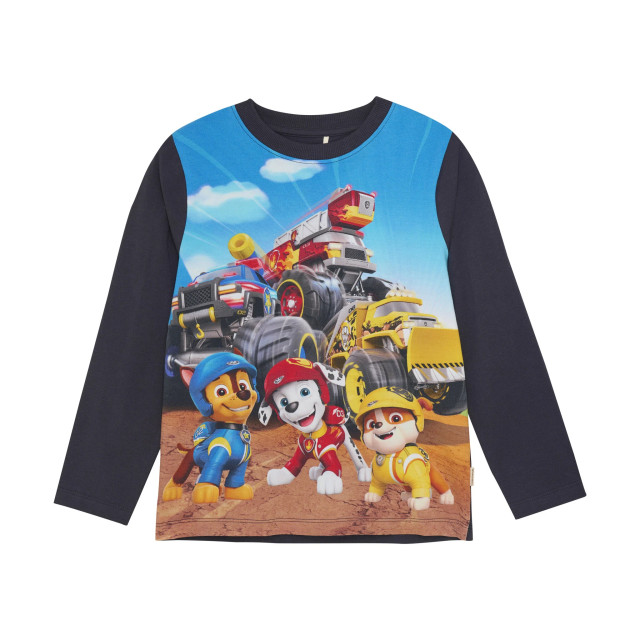 Minymo Jongens t-shirt ls - 6571-7021 - Blauw large