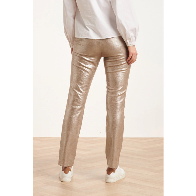 Smashed Lemon 24734 zilver suedine broek 24734-020-L large