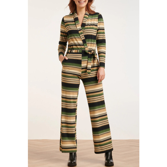 Smashed Lemon 24731 zigzag print travel kwaliteit jumpsuit 24731-720-998 large