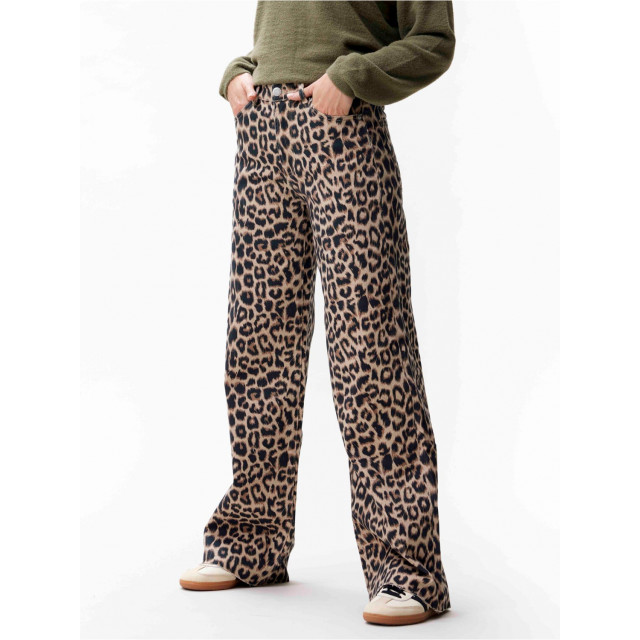 Catwalk Junkie Jeans loose met leopard print 2402030019 large