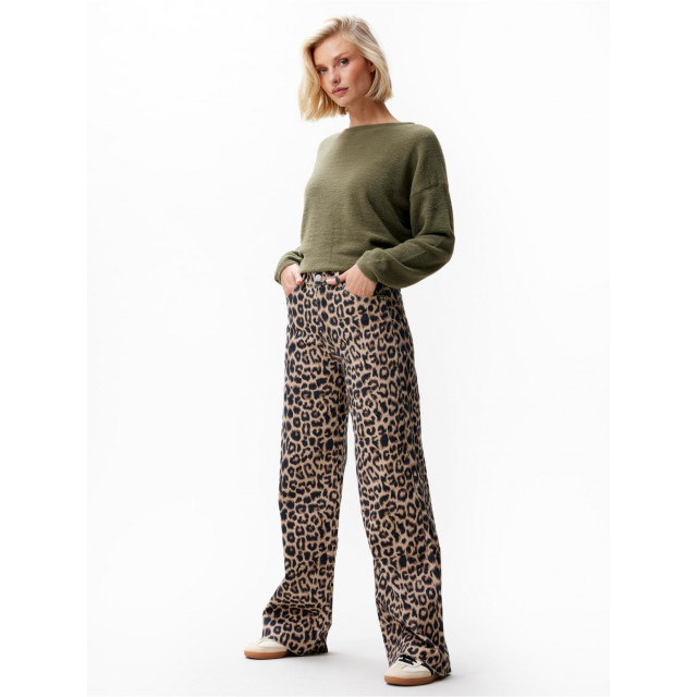 Catwalk Junkie Jeans loose met leopard print 2402030019 large