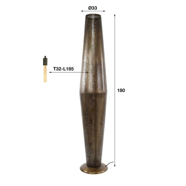 Hoyz vloerlamp 5l cosmic antiek 2920329 large