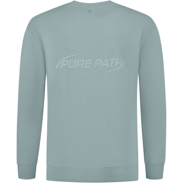 Pure Path Cosmic orbit sweater blue grey 24030308-93 large