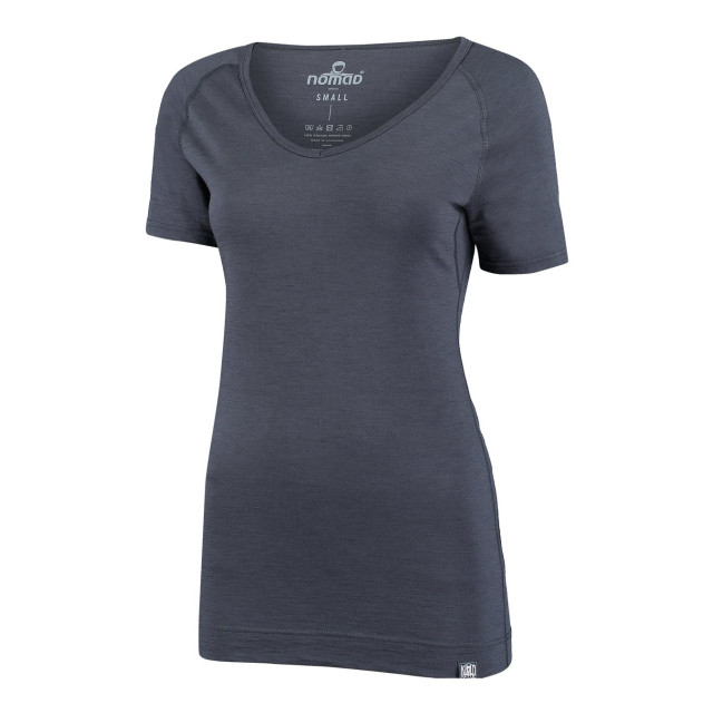 Nomad Pure merinowol t-shirt dames | graphite CUPWSVN8M112 large