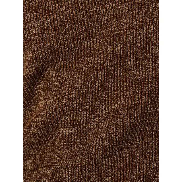 No Excess Pullover crewneck 3 coloured rib brown 25230956-040 large