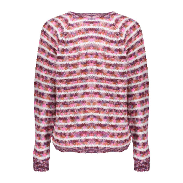 Geisha 44861-70 445 pullover stripes fuchsia/mauve/off white 44861-70 445 large