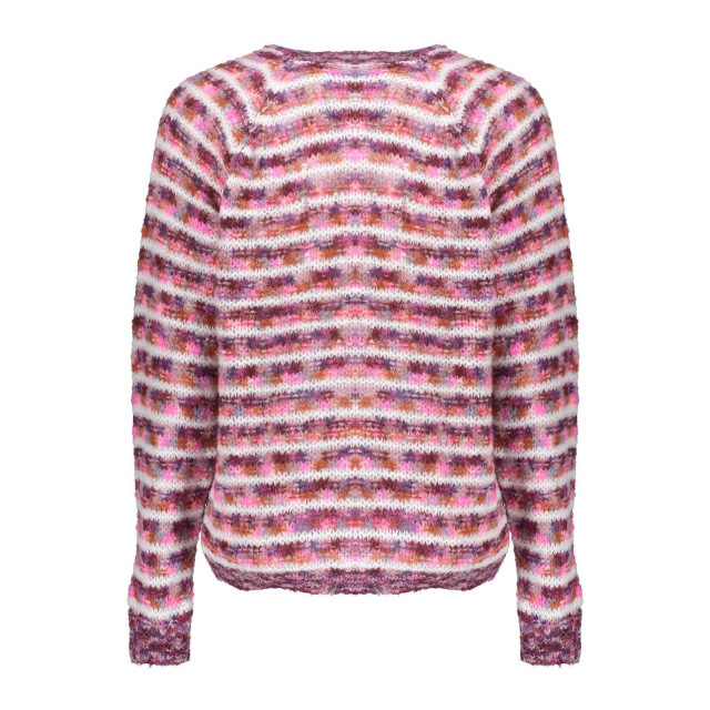 Geisha 44861-70 445 pullover stripes fuchsia/mauve/off white 44861-70 445 large