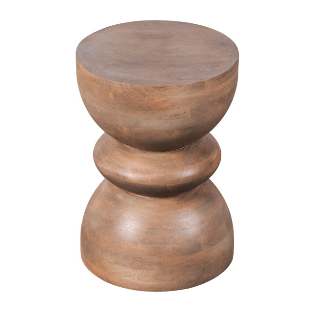Lewis & Loft Bijzettafel luis gestapeld fsc® mangohout rond ⌀35 mat 2971399 large