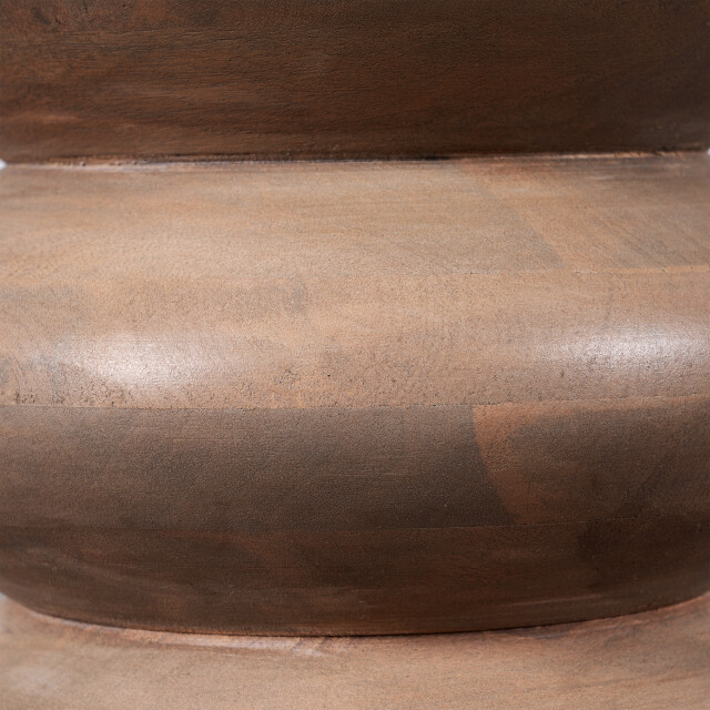 Lewis & Loft Bijzettafel luis gestapeld fsc® mangohout rond ⌀35 mat 2971399 large