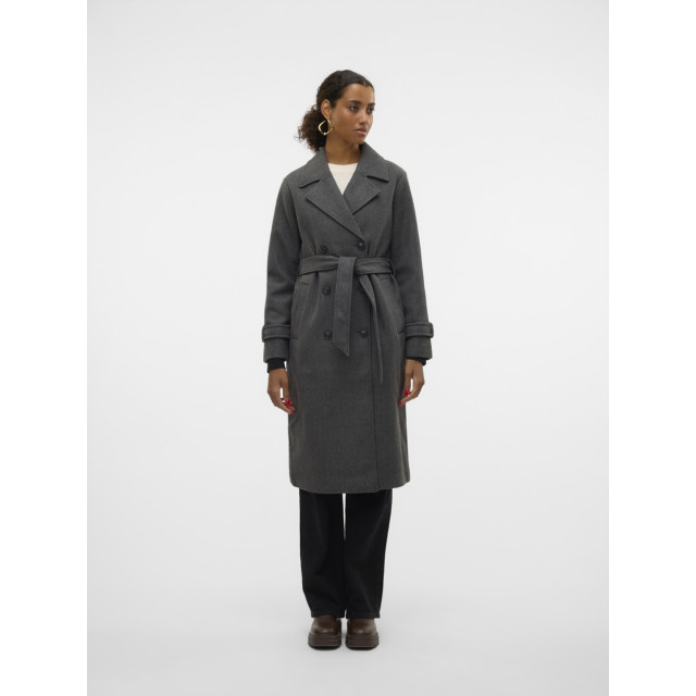 Vero Moda Vmfortunevega long trenchcoat ga no antraciet 4511.85.0013 large