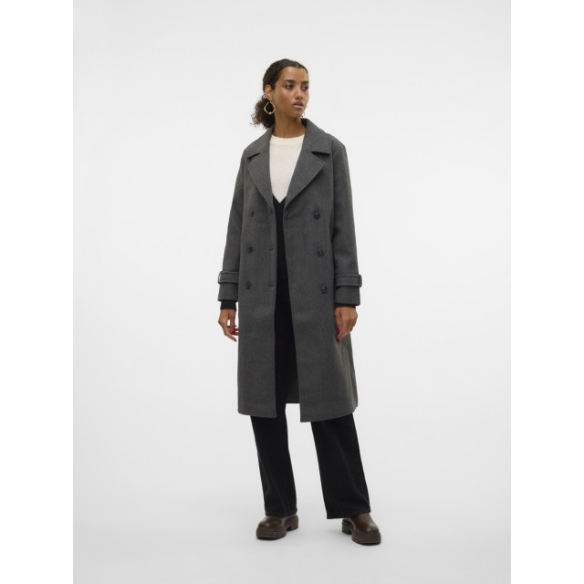 Vero Moda Vmfortunevega long trenchcoat ga no antraciet 4511.85.0013 large