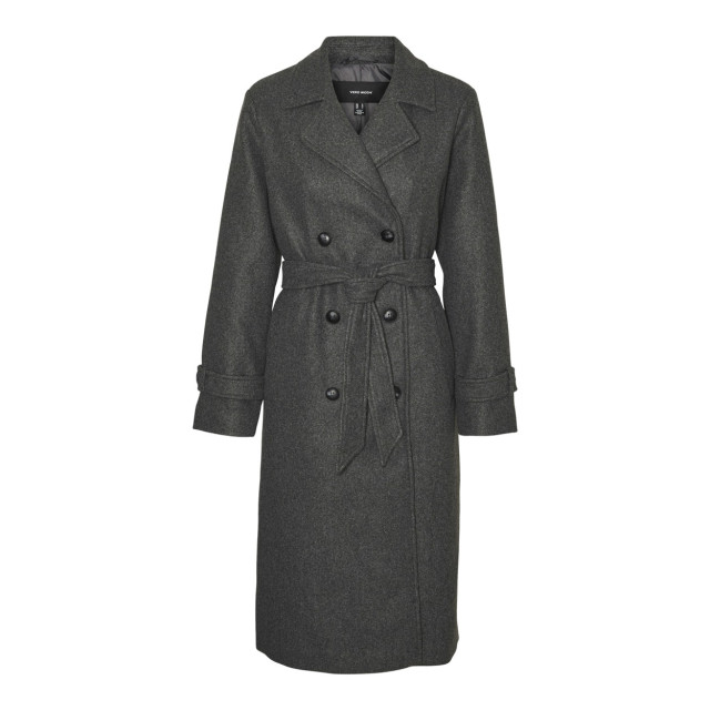 Vero Moda Vmfortunevega long trenchcoat ga no antraciet 4511.85.0013 large