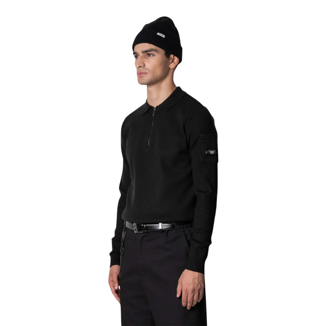 Quotrell Chief knitted polo chief-knitted-polo-00058266-black large