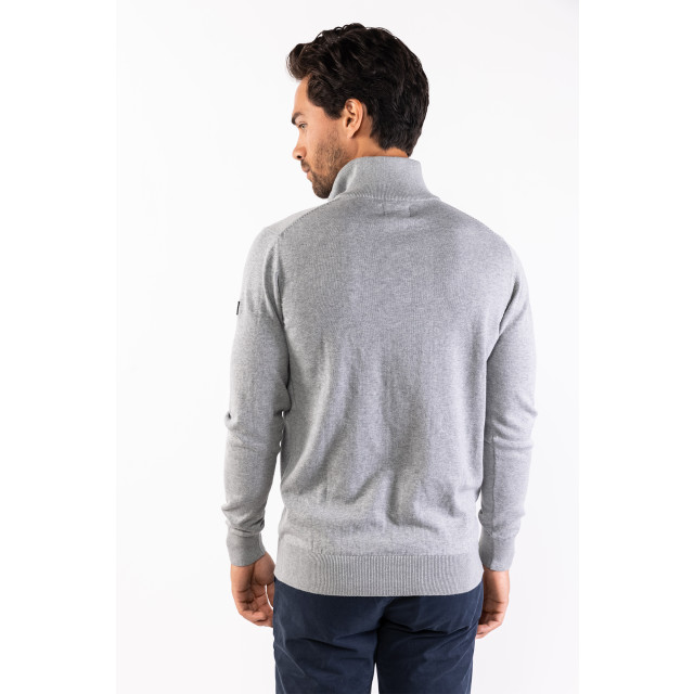 PRESLY & SUN Lewis zip knitted pullover PS-LEWIS-GRY-XL large