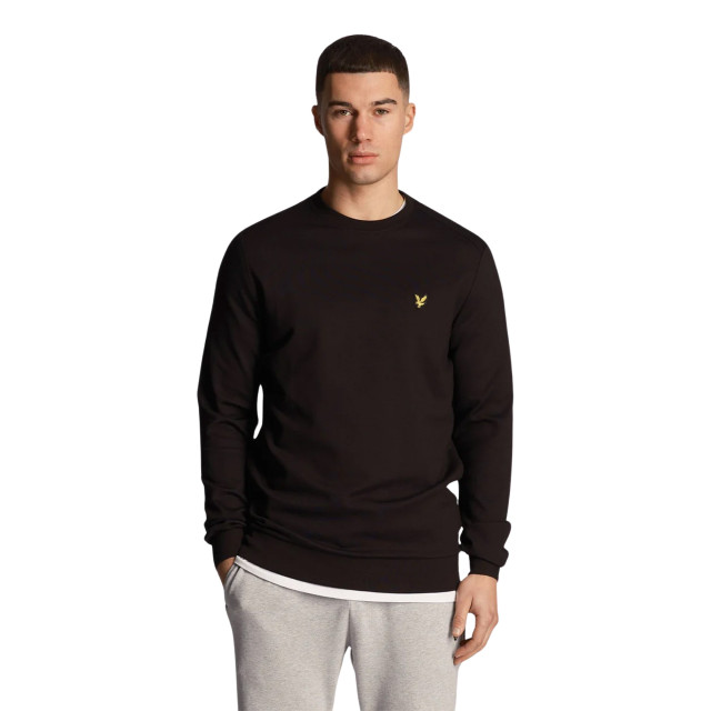 Lyle and Scott Crew neck fly fleece crew-neck-fly-fleece-00056775-black large