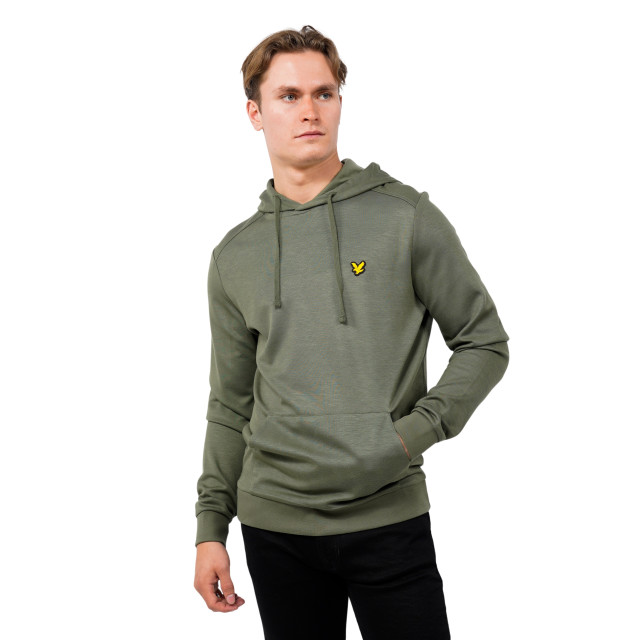 Lyle and Scott Fly fleece hoodie fly-fleece-hoodie-00056776-green large