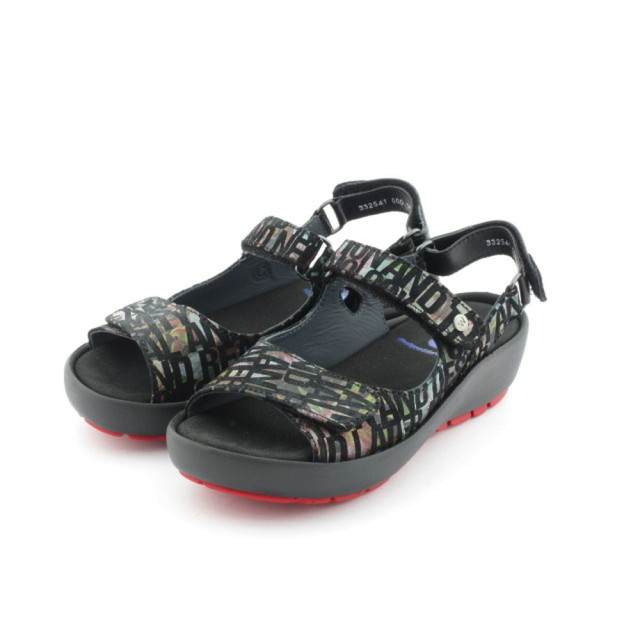 Wolky 03325-Rio Sandalen Zwart 03325-Rio large