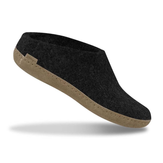 Glerups Slip-on leather sole b 02-charcoal Slip-on Leather Sole B large