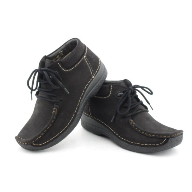 Wolky 06253-Seamy Moc Veterschoenen Zwart 06253-Seamy Moc large