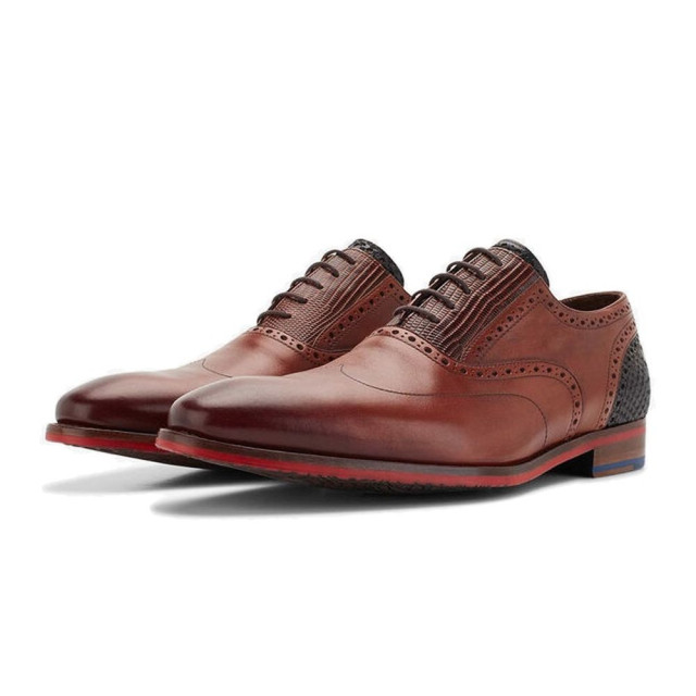 Floris van Bommel SFM-30229-24-01-19062-De Stapper 03.00 Veterschoenen Bruin SFM-30229-24-01-19062-De Stapper 03.00 large