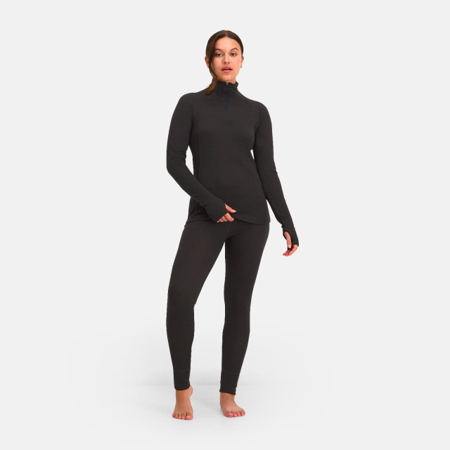 Nomad Rough merinowol thermobroek dames | black CURWLJN8M101 large