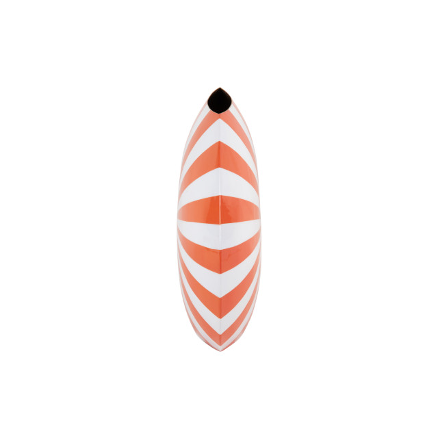 Present Time vaas candy swirl large bright orange & white 2946808 large