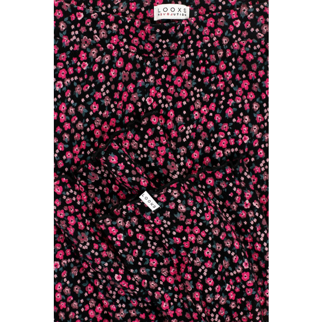 Looxs Revolution Meisjes flair broek crinkel mini bloemen 2433-7626-926 large