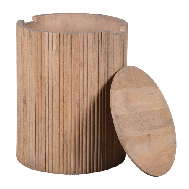 Lewis & Loft Bijzettafel lonne fsc® mangohout – rond ⌀40 – naturel 2974371 large