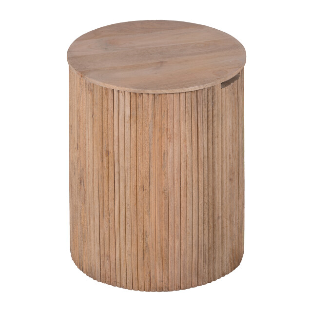 Lewis & Loft Bijzettafel lonne fsc® mangohout – rond ⌀40 – naturel 2974371 large