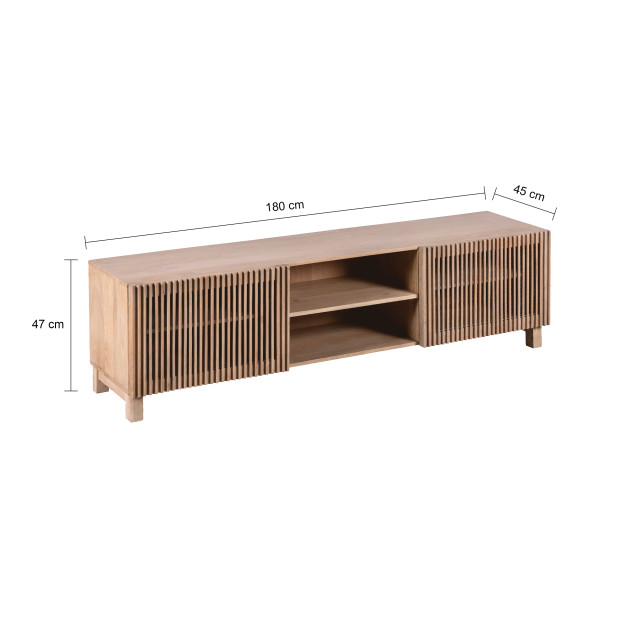 Lewis & Loft Tv meubel lucille- fsc® mangohout naturel 2974366 large