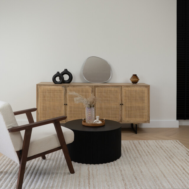Lewis & Loft Salontafel lonne fsc® mangohout – rond ⌀70 – 2974370 large