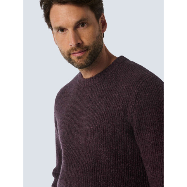 No Excess Pullover crewneck 2 coloured soft s aubergine 25210918-083 large