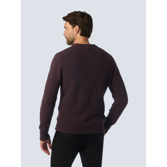 No Excess Pullover crewneck 2 coloured soft s aubergine 25210918-083 large