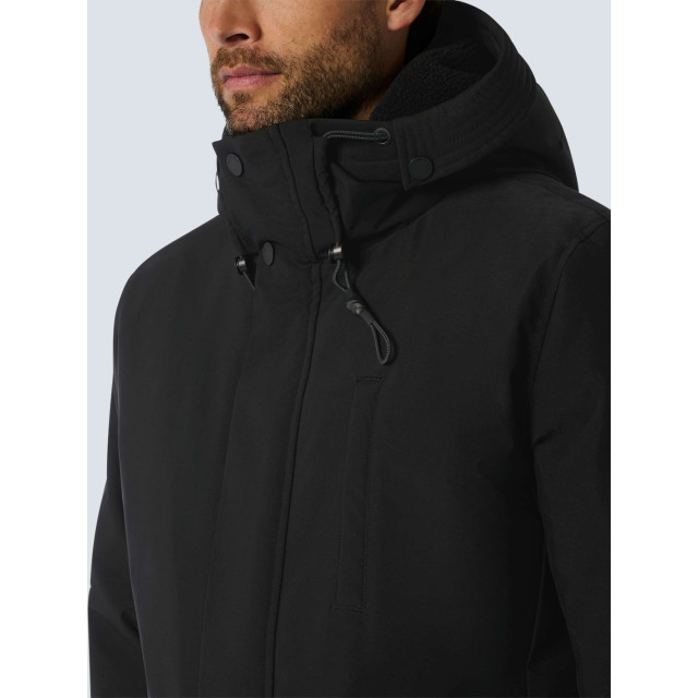 No Excess Jacket long fit hooded black 25630920-020 large